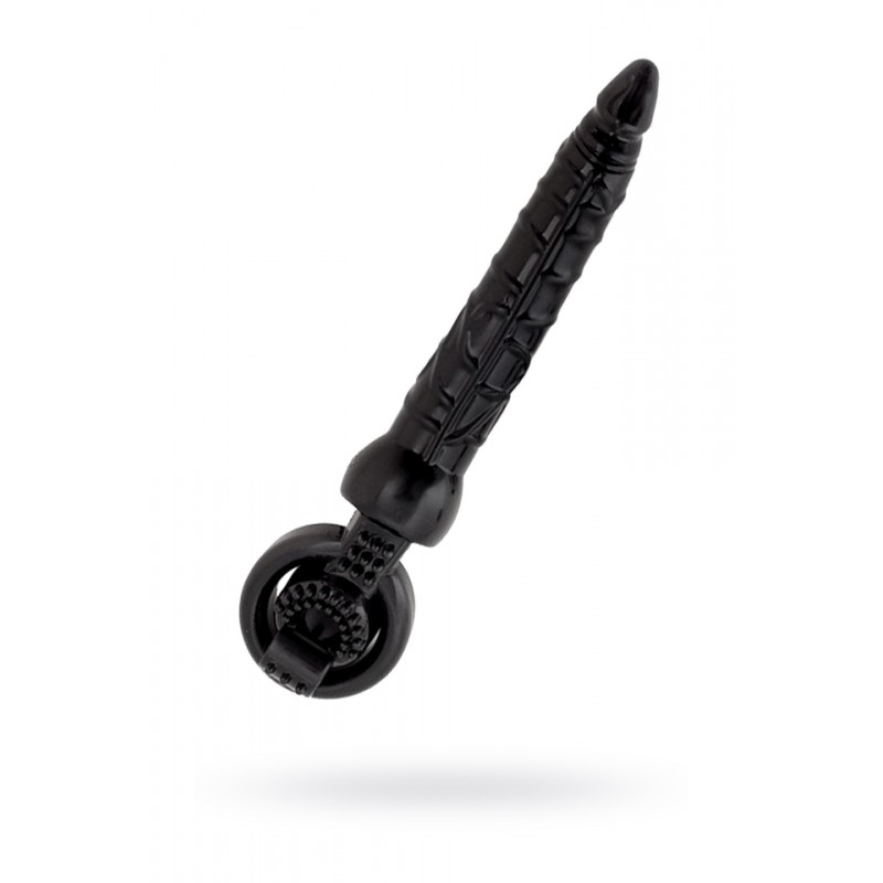 Насадка на пенис Black & Red by TOYFA с вибрацией, силикон, чёрный, 24 см