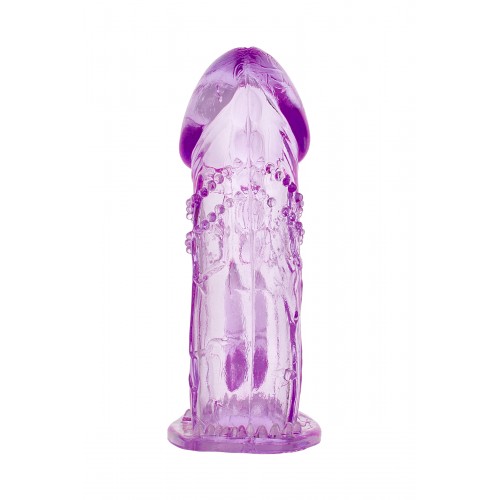 Насадка на пенис TOYFA, TPE, фиолетовая, 13 см