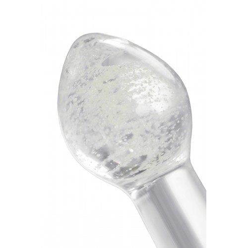 Анальная втулка Sexus Glass светящаяся в темноте, стекло, прозрачная, 9 см