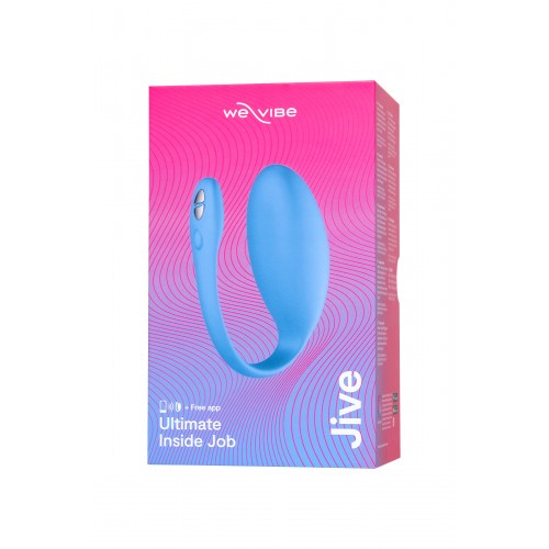 Виброяйцо WE-VIBE Jive силикон, синий, 9,2 см