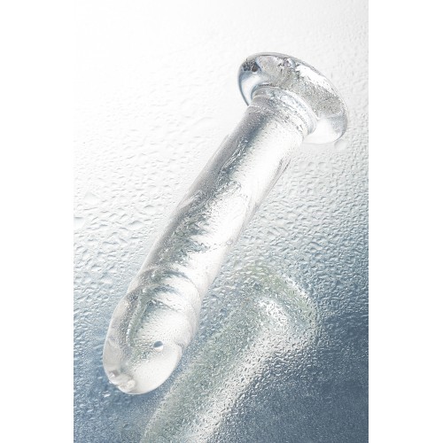 Нереалистичный фаллоимитатор Sexus Glass, стекло, прозрачный, 19,5 см