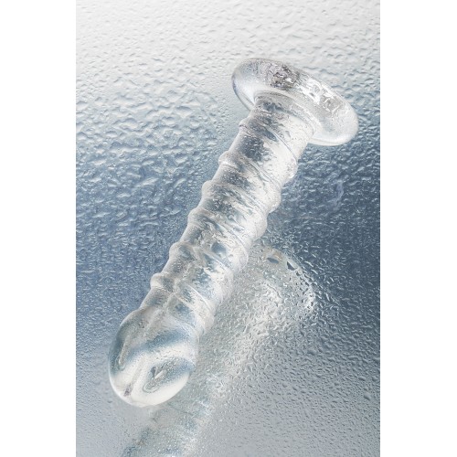 Нереалистичный фаллоимитатор Sexus Glass, стекло, прозрачный, 16 см