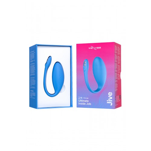 Виброяйцо WE-VIBE Jive силикон, синий, 9,2 см