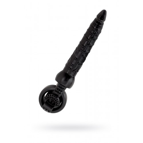 Насадка на пенис Black & Red by TOYFA с вибрацией, силикон, чёрный, 24 см