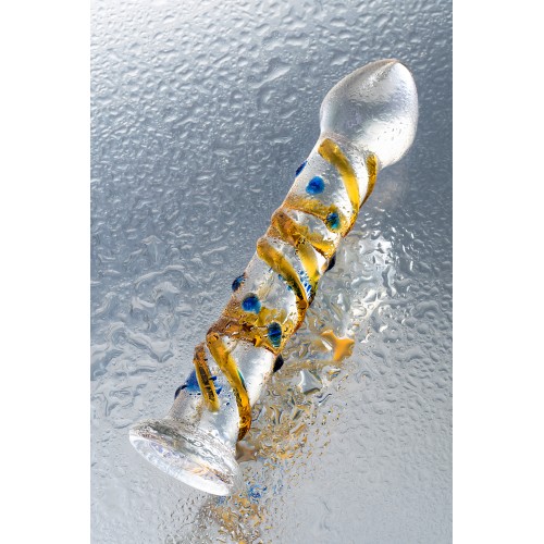 Нереалистичный фаллоимитатор Sexus Glass, стекло, прозрачный, 17,5 см