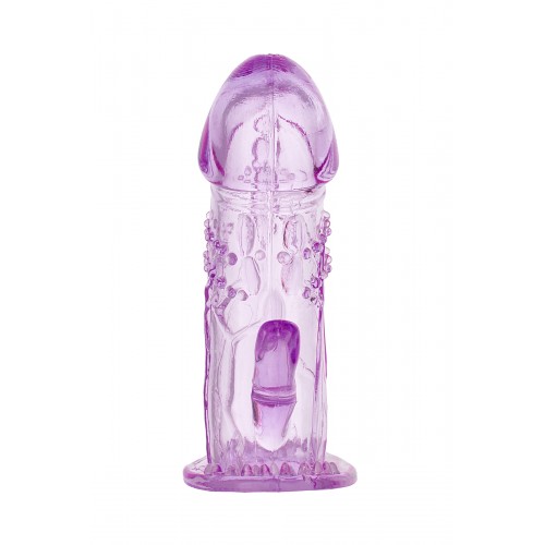 Насадка на пенис TOYFA, TPE, фиолетовая, 13 см