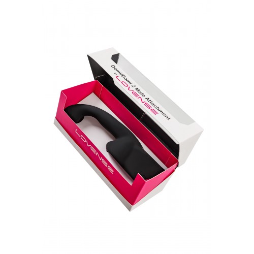 Сменная насадка мужская для Domi 2, силикон, черный, 18 см