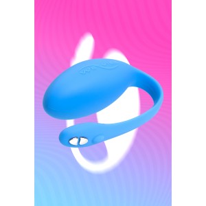 Виброяйцо WE-VIBE Jive силикон, синий, 9,2 см (иной угол)