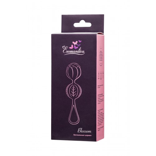 Вагинальные шарики Eromantica Blossom, Силикон, Фиолетовый, Ø 3,5  см