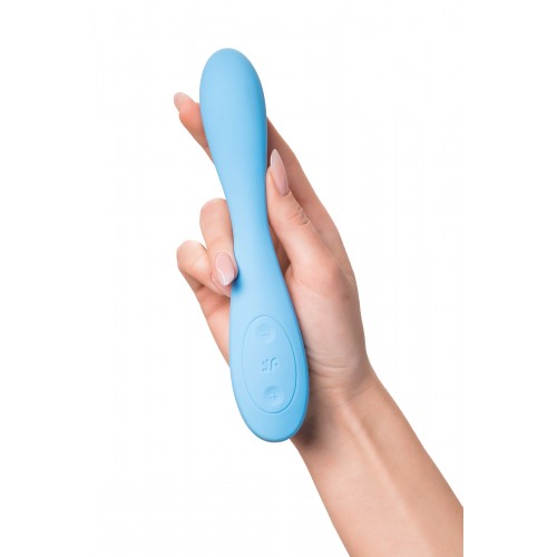 Многофункциональный вибратор для пар Satisfyer G-Spot Flex 4+, голубой