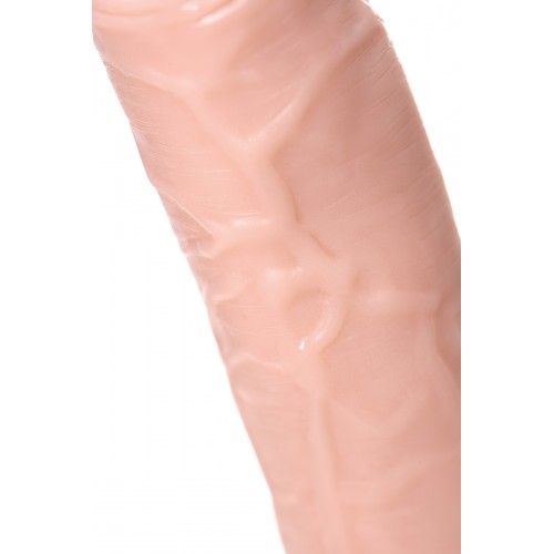 Реалистичный вибратор TOYFA RealStick Nude, PVC, 12 режимов вибрации, телесный, 12 режимов вибрации, 21,5 см