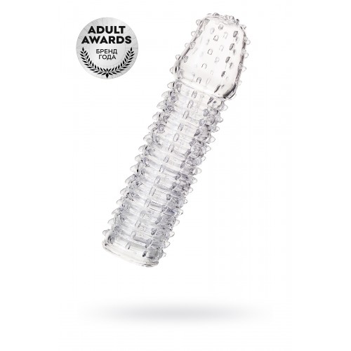 Насадка на пенис TOYFA A-Toys  , TPR, Прозрачный, 15,2 см