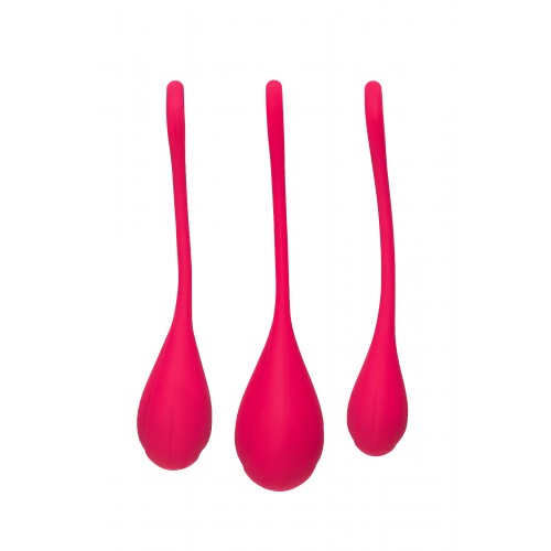 Набор вагинальных шариков Satisfyer YONI, силикон, красный, Ø 2 см.