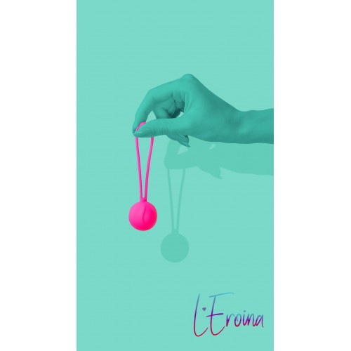 Вагинальный шарик L'EROINA by TOYFA Blush, силикон, розовый,10,5 см