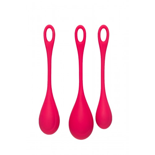 Набор вагинальных шариков Satisfyer YONI, силикон, красный, Ø 2 см.