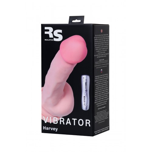 Реалистичный вибратор TOYFA RealStick Elite Harvey, TPR, телесный, 20 см
