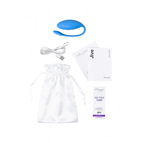 Виброяйцо WE-VIBE Jive силикон, синий, 9,2 см