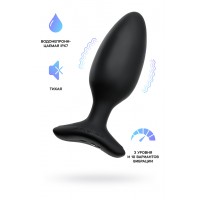 Анальная втулка LOVENSE Hush 2 (M), силикон, черная, 13,5 см