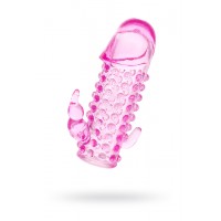 Насадка на пенис TOYFA, TPE, розовый, 13 см