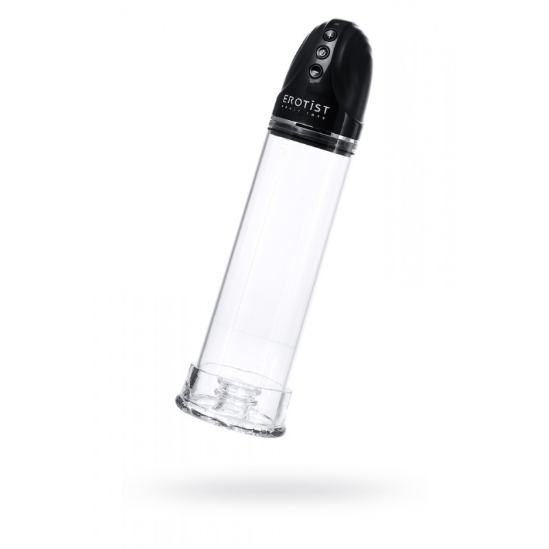 Помпа для пениса Erotist Man up pump, вакуумная, полуавтоматическая, ABS пластик, прозрачная, Ø 8 см
