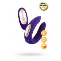 Многофункциональный стимулятор для пар Satisfyer Partner Toy REMOTE, силикон, фиолетовый, 18 см.