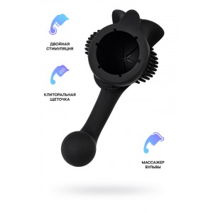 Сменная насадка женская для Domi 2, силикон, черный, 12.9 см