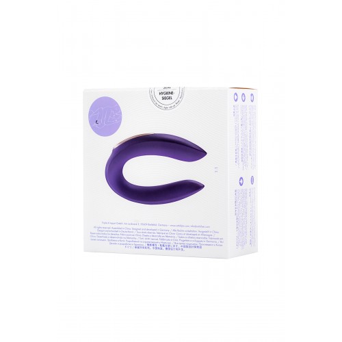 Многофункциональный стимулятор для пар Satisfyer Partner Toy REMOTE, силикон, фиолетовый, 18 см.