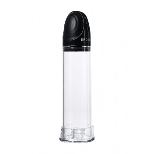 Помпа для пениса Erotist Man up pump, вакуумная, полуавтоматическая, ABS пластик, прозрачная, Ø 8 см
