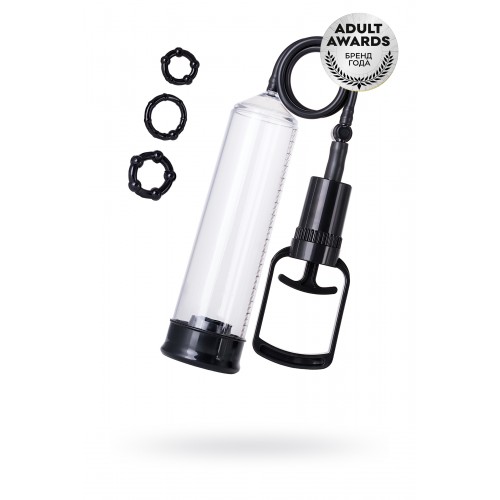Помпа для пениса TOYFA A-Toys, PVC, Чёрный, 23,5 см