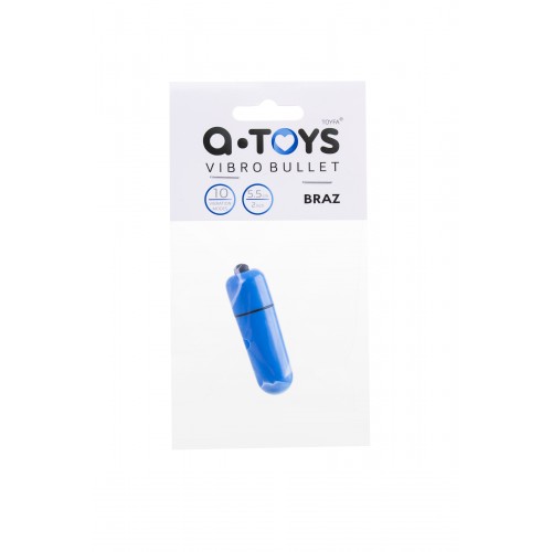Вибропуля A-Toys Braz, ABS пластик, синий, 5,5 см., Ø1,7