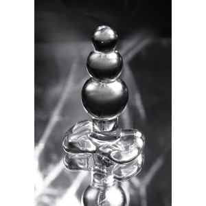 Анальная втулка Sexus Glass, стекло, прозрачная, 10,5 см, Ø 3,5 см Анальная втулка Sexus Glass, стекло, прозрачная, 10,5 см, Ø 3,5 см (иной угол)