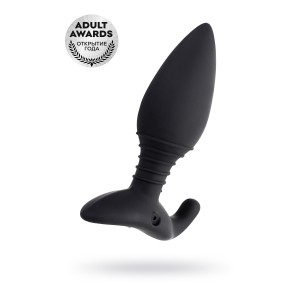 Анальная втулка LOVENSE Hush (S), силикон, черная, 12,1 см Анальная втулка LOVENSE Hush (S), силикон, черная, 12,1 см (иной угол)