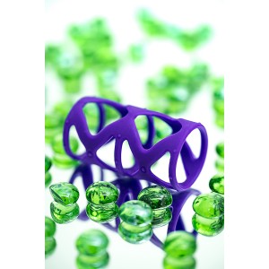 Насадка на пенис TOYFA A-Toys  , Силикон, Фиолетовый, 7,5 см (иной угол)