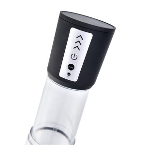 Автоматическая помпа для пениса Sexus Men Expert Andreas, ABS-пластик, черная, 28 см (иной угол)