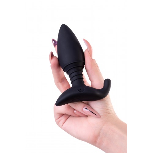 Анальная втулка LOVENSE Hush (S), силикон, черная, 12,1 см