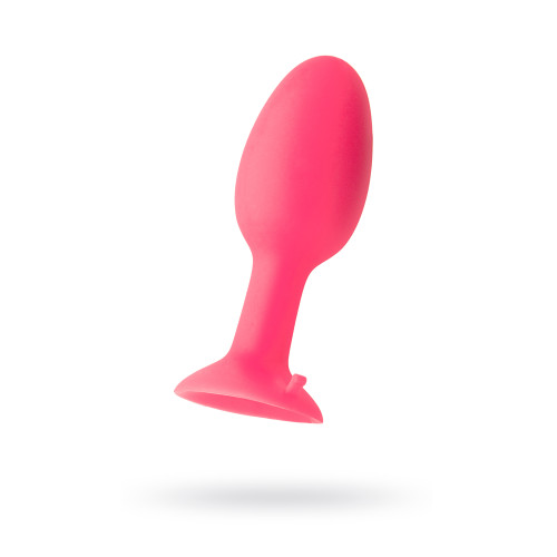 Анальная втулка TOYFA POPO Pleasure со стальным шариком внутри, силиконовая, розовая, 10,5 см