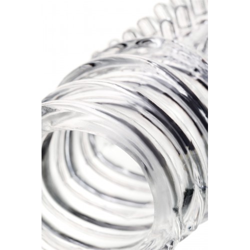 Насадка на пенис TOYFA A-Toys  , TPR, Прозрачный, 15,3 см с шариками