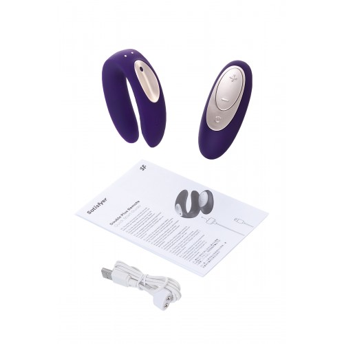 Многофункциональный стимулятор для пар Satisfyer Partner Toy REMOTE, силикон, фиолетовый, 18 см.