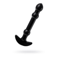 Нереалистичный фаллоимитатор Sexus Glass, стекло, чёрный, 19 см