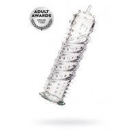 Насадка на пенис TOYFA A-Toys  , TPR, Прозрачный, 15,3 см