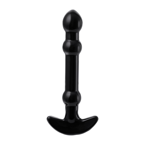 Нереалистичный фаллоимитатор Sexus Glass, стекло, чёрный, 19 см