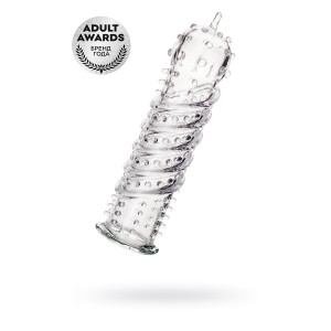 Насадка на пенис TOYFA A-Toys  , TPR, Прозрачный, 15,3 см (иной угол)