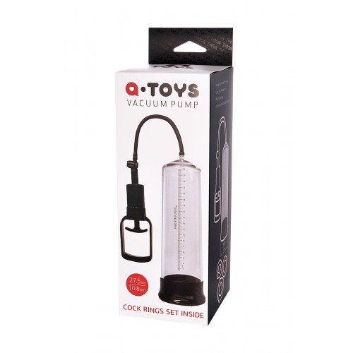 Помпа для пениса TOYFA A-Toys, PVC, Прозрачный, 27,5 см