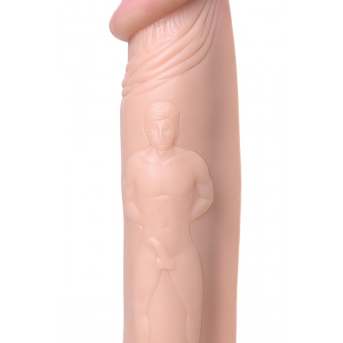 Вибратор TOYFA RealStick Nude реалистичный, 7 режимов вибрации, 19,5 см