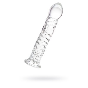 Нереалистичный фаллоимитатор Sexus Glass, стекло, прозрачный, 16,5 см (иной угол)