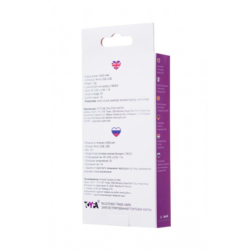 Портативное зарядное устройство TOYFA A-toys, 2400 mAh, microUSB