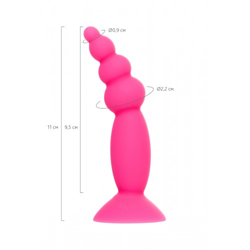 Анальая втулка A-Toys by TOYFA Hild, силикон, розовый, 11 см