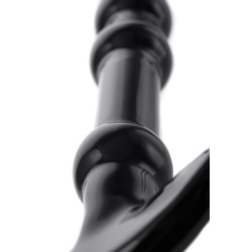 Нереалистичный фаллоимитатор Sexus Glass, стекло, чёрный, 19 см
