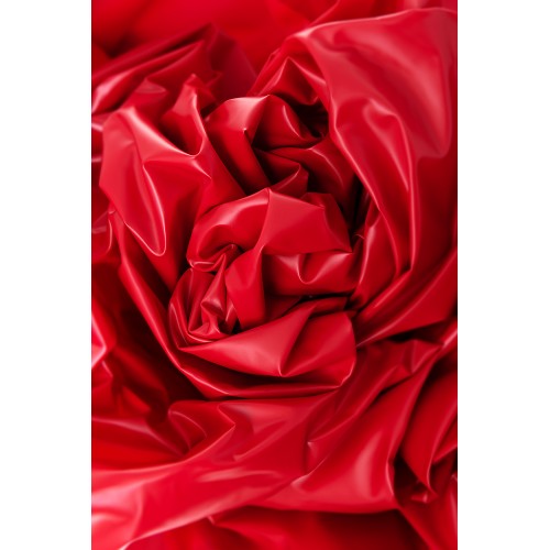 Простыня для секса Black&Red by TOYFA, ПВХ, красная