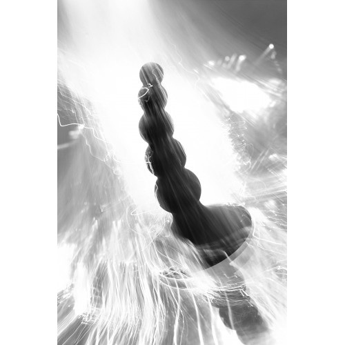 Анальная втулка POPO Pleasure by TOYFA Bootes, силикон, черная, 10 см, Ø 2,5 см